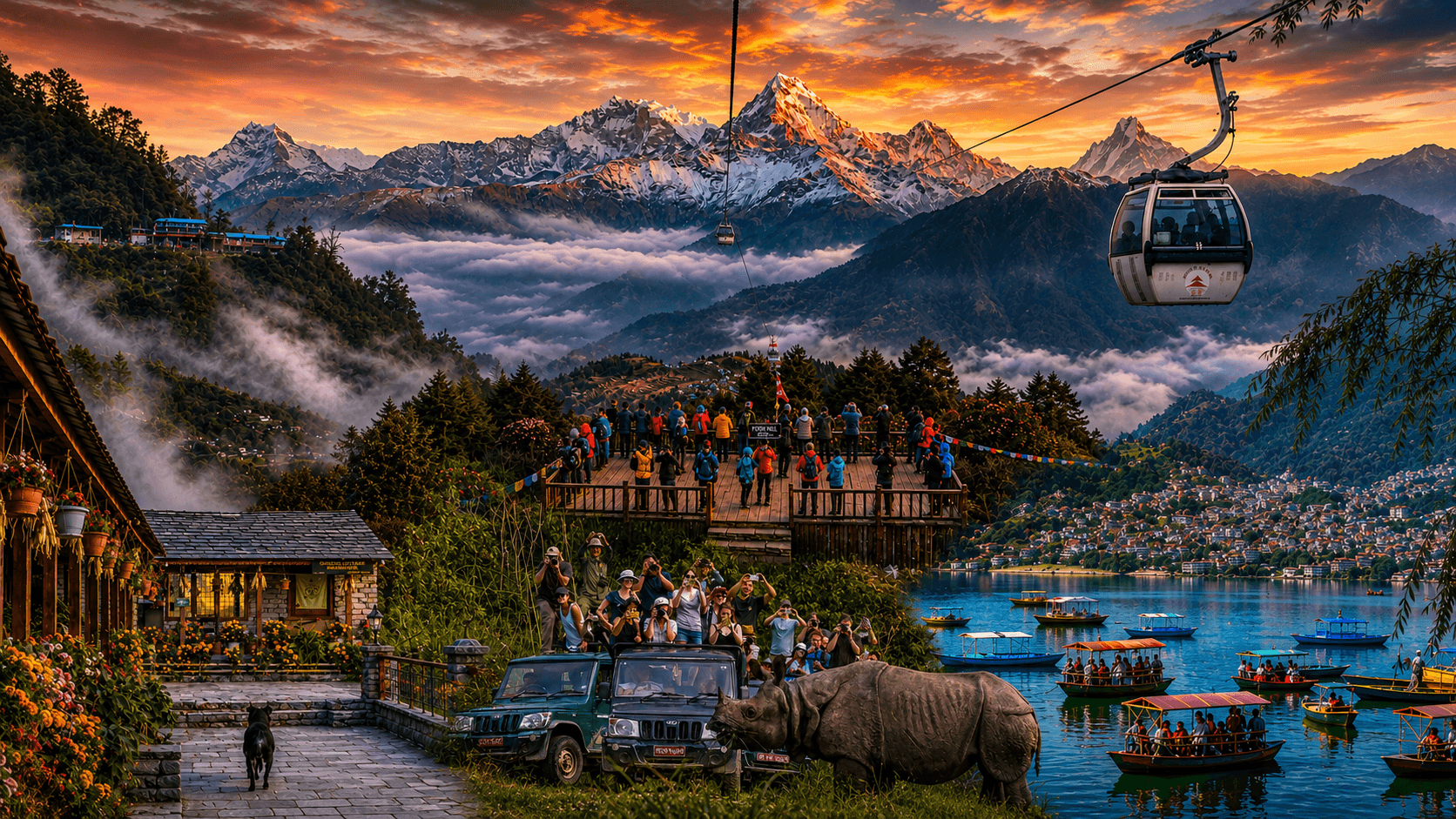 Himalayan Soul Escape — Chitwan, Pokhara & Ghandruk Journey